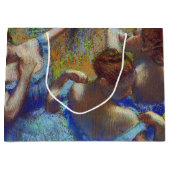 Dancers in blauw, Edgar Degas Large Gift Bag Groot Cadeauzakje (Voorkant)