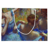 Dancers in blauw, Edgar Degas Large Gift Bag Groot Cadeauzakje (Achterkant)