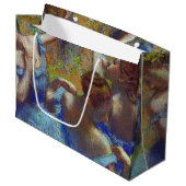 Dancers in blauw, Edgar Degas Large Gift Bag Groot Cadeauzakje (Voorkant Gekanteld)
