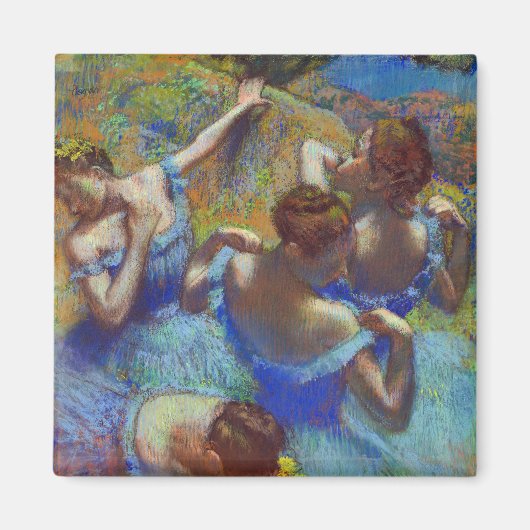 Dancers in blauw, Edgar Degas Magneet (Voorkant)