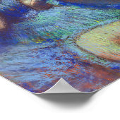 Dancers in blauw, Edgar Degas Poster (Hoek)