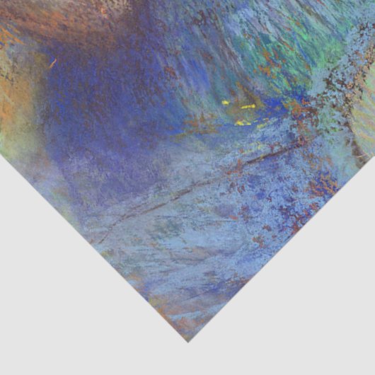 Dancers in blauw, Edgar Degas Tissuepapier (Detail)