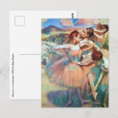 Dancers in een landschap van Edgar Degas Briefkaart (Voorkant / Achterkant)