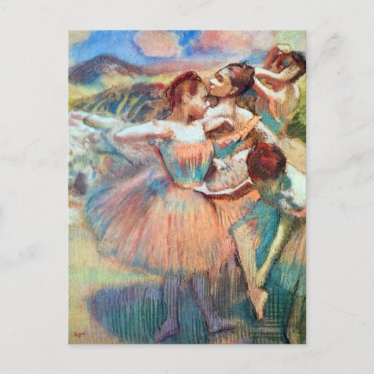 Dancers in een landschap van Edgar Degas Briefkaart (Voorkant)