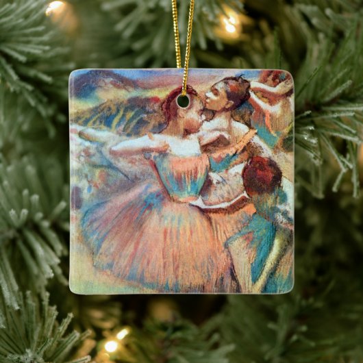 Dancers in een landschap van Edgar Degas Keramisch Ornament (Boom)