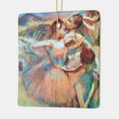 Dancers in een landschap van Edgar Degas Keramisch Ornament (Links)