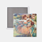 Dancers in een landschap van Edgar Degas Magneet (Voorkant / Achterkant)