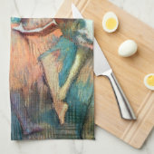 Dancers in een landschap van Edgar Degas Theedoek (Quarter Fold)