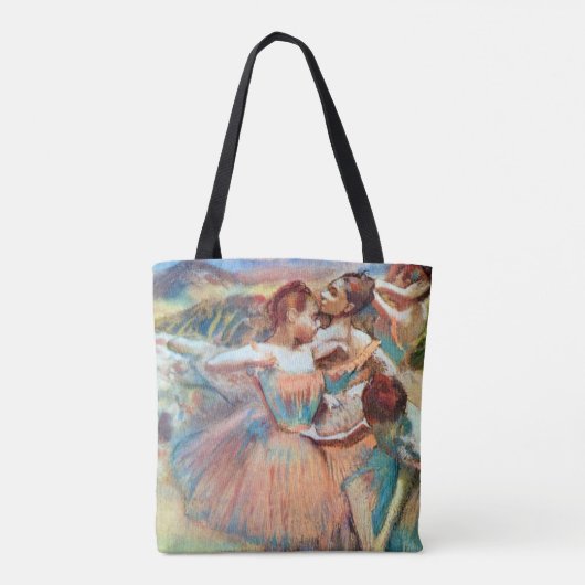 Dancers in een landschap van Edgar Degas Tote Bag (Achterkant)
