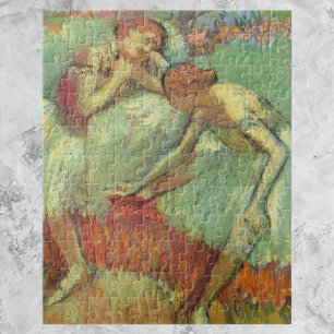 Dancers in Green by Edgar Degas, Vintage Ballet Legpuzzel