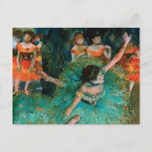Dancers in Groen door Edgar Degas Briefkaart