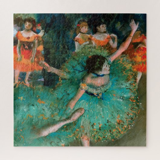 Dancers in Groen door Edgar Degas Legpuzzel (Verticaal)