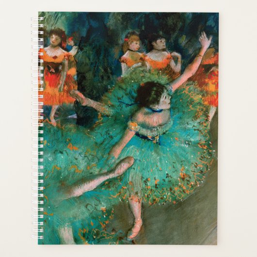 Dancers in Groen door Edgar Degas Planner (Voorkant)