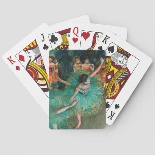 Dancers in Groen door Edgar Degas Pokerkaarten (Achterkant)