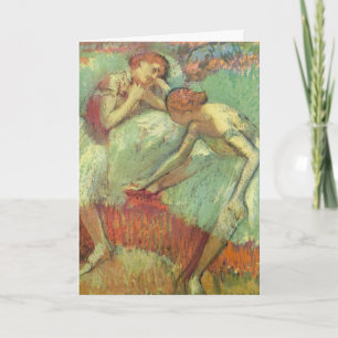 Dancers in het groen door Edgar Degas, ballet Kaart
