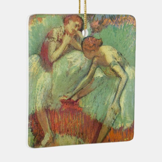 Dancers in het groen door Edgar Degas, ballet Keramisch Ornament