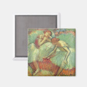 Dancers in het groen door Edgar Degas,  ballet Magneet (Voorkant / Achterkant)