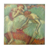 Dancers in het groen door Edgar Degas,  ballet Tegeltje (Voorkant)