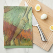 Dancers in het groen door Edgar Degas,  ballet Theedoek (Quarter Fold)