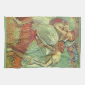 Dancers in het groen door Edgar Degas,  ballet Theedoek (Horizontaal)