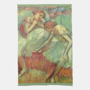 Dancers in het groen door Edgar Degas,  ballet Theedoek