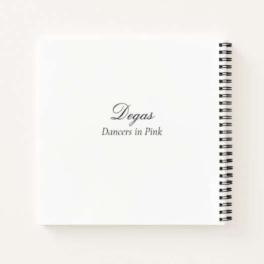 Dancers in roze door Degas Sketchbook Notitieboek (Achterkant)