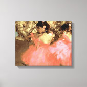 Dancers in roze door Degas Wrapped Canvas (Voorkant)