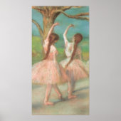 Dancers in roze door Edgar Degas,  balletkunst Poster (Voorkant)