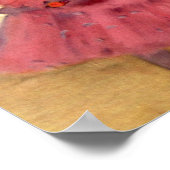 Dancers in roze door Edgar Degas Poster (Hoek)