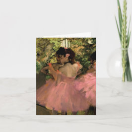 Dancers in roze kaart