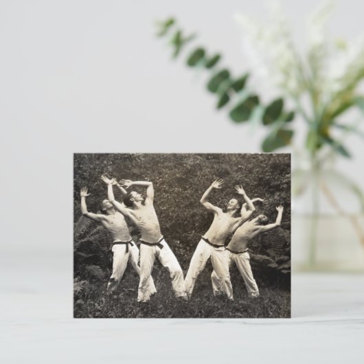 Dancers, jaren dertig, briefkaart (Staand voorkant)