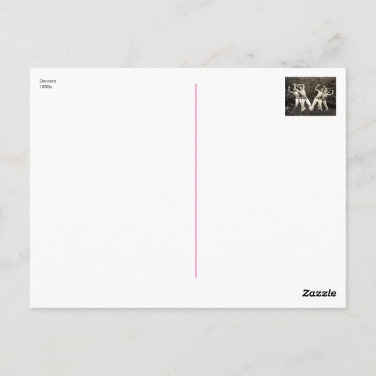 Dancers, jaren dertig, briefkaart (Achterkant)