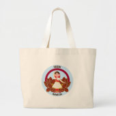 Dancer's Jumbo Canvas tas met Kathak Dancer (Voorkant)