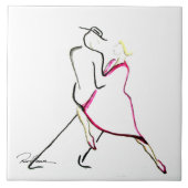 Dancers op de nacht tegeltje (Voorkant)