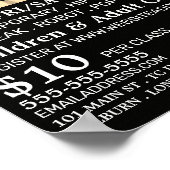 Dancers op Stage, Dance Lesson Adverteren Poster (Hoek)