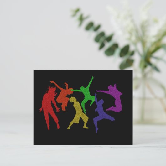Dancers Postcard Briefkaart (Staand voorkant)