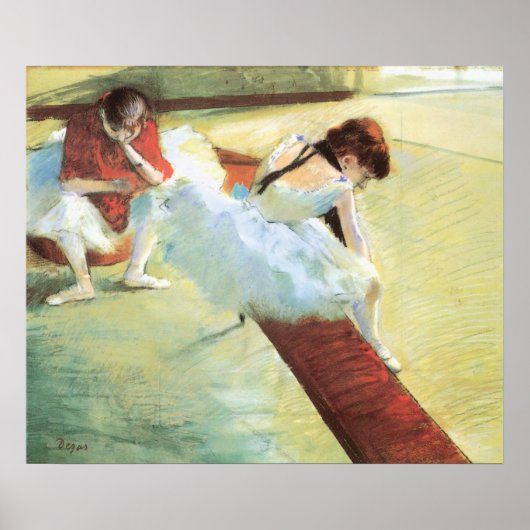 Dancers Resting by Edgar Degas,  balletkunst Poster (Voorkant)