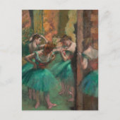 Dancers, roze en groen | Edgar Degas Briefkaart (Voorkant)