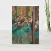 Dancers, roze en groen | Edgar Degas Kaart (Voorkant)