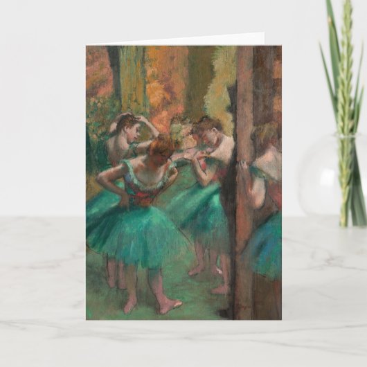 Dancers, roze en groen | Edgar Degas Kaart (Voorkant)