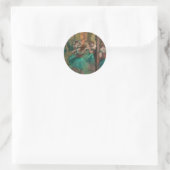 Dancers, roze en groen | Edgar Degas Ronde Sticker (Tas)