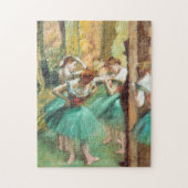 Dancers Roze en Groen van Edgar Degas Legpuzzel (Verticaal)