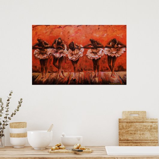 Dancers Secret I - Canvas Print (Keuken)