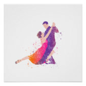 Dancers Tango Ballroom Flamenco dansen Perfect Poster (Voorkant)