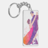 Dancers Tango Ballroom Flamenco dansen Sleutelhanger (Voorkant Links)