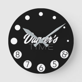 Dancers tijd. ronde klok