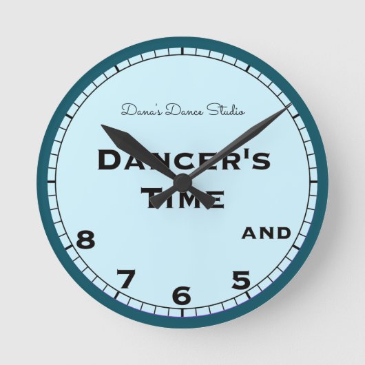 Dancer's Time 5, 6, 7 en 8 Novelty  Ronde Klok (Voorkant)