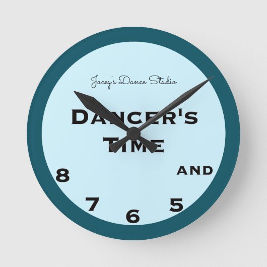 Dancer's Time 5, 6, 7 en 8 Novelty  Ronde Klok (Voorkant)