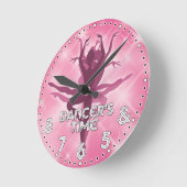 Dancer's Time Personalized Wall Clock Ronde Klok (Hoek)