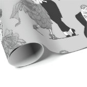 Dancers uit de jaren 20 cadeaupapier (Rol Hoek)